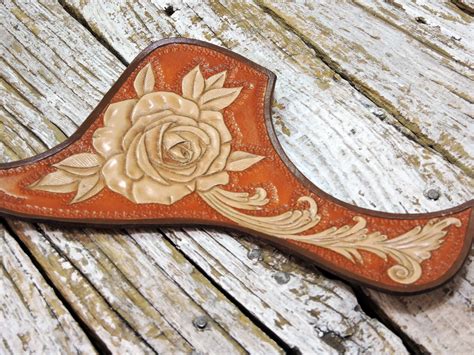 Carved Leather Pickguard For Taylor Acoustic Guitar Bybodzi