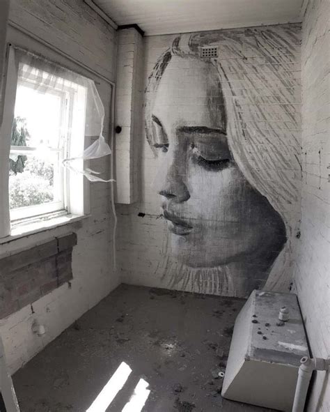 Collapse Portraits On Abandoned Buildings By Rone Street Art