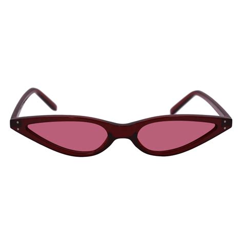 women s retro small slim cat eye sunglasses w color tinted flat lens 53mm shop calishades