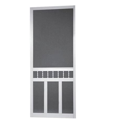 Interior sliding doors home depot. Screen Tight 30 in. x 80 in. Waccamaw Solid Vinyl White ...