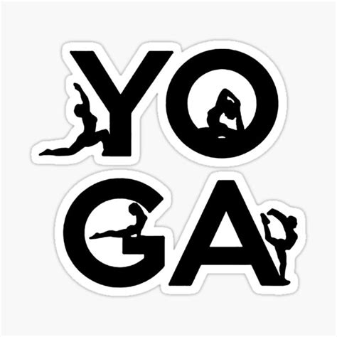 Affiche De Poses De Yoga Pose De Yoga Sticker Sticker For Sale By