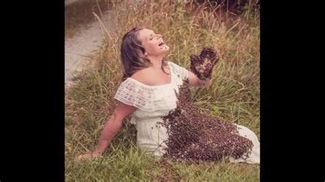 Pregnant Ohio Beekeeper Swarmed By 20000 Bees For Maternity Photos
