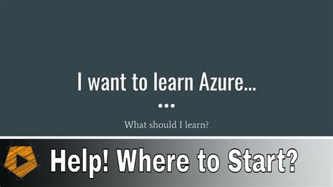 Want To Learn Azure But Where Do I Start Youtube
