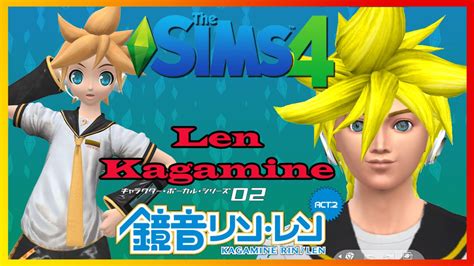 ♦ The Sims 4 Create A Sim Len Kagamine Kagamine Twins Inspiración