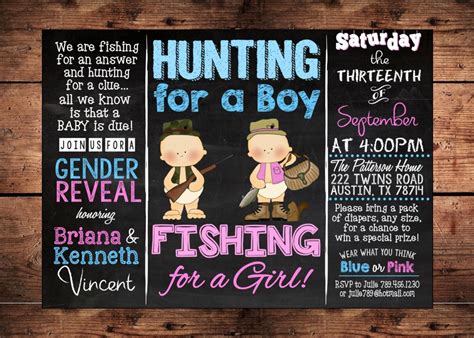 The Original Hunting For A Boy Fishing For A Girl Gender Reveal