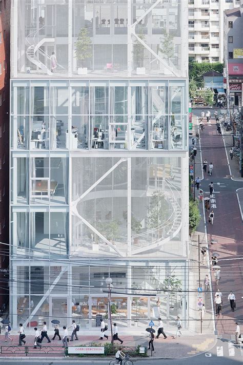 This bustling new center positioned within. Shibaura Office,Tokyo - Kazuyo Sejima, SANAA - Iwan Baan ...