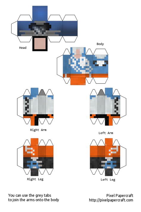 Todos los skins para tu minecraft. Papercraft Minecraft Xbox 360 Skin Pack 1 | Paper crafts ...