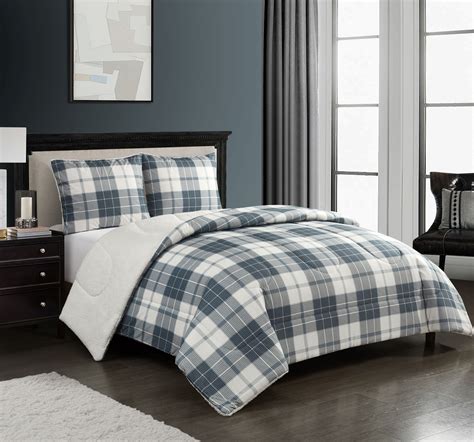 Mainstays Cozy Flannel Reverse To Super Soft Sherpa 3 Piece Comforter