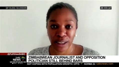 Zimbabwean Journalist And Opposition Politician Still Behind Bars Youtube
