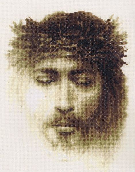 Cross Stitch Jesus Christ Patterns Portrait Of Jesus Christ Counted