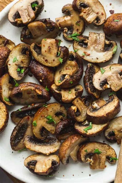 Air Fryer Mushrooms - Little Sunny Kitchen