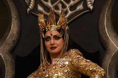 And sadly, the double mustache character said gd when he licked the frog's back; Sridevi in Puli Stills-Photos-Vijay - onlookersmedia