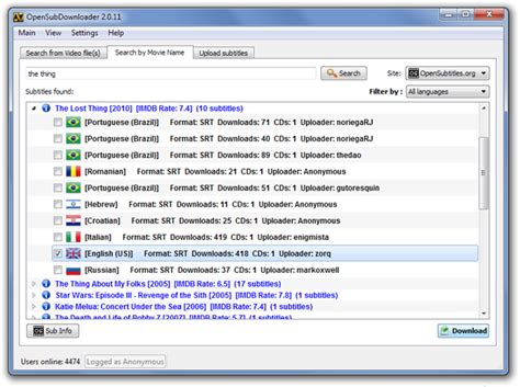 Search and download millions of subtitles for free! Search & Download Video Subtitles In Batch Using Open ...