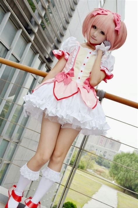 Madoka Magica Cosplay Anime Cute Cosplay Manga Cosplay