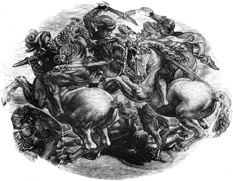 La prova è nel nero, il più importante dei frammenti rinvenuti dal lavoro della equipe guidata da maurizio seracini. The Wood Engraver: Leonardo Da Vinci, The Battle of ...