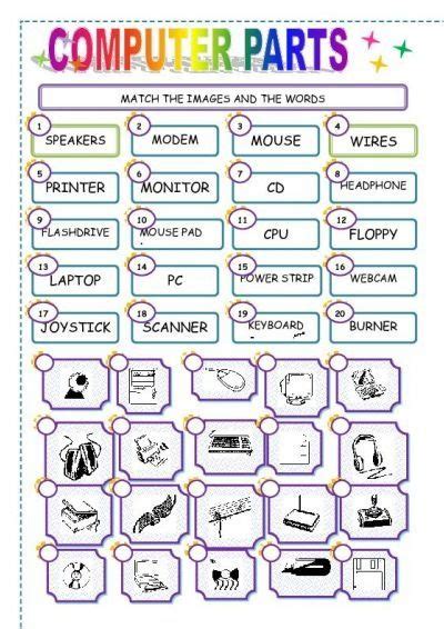 Look at the list below and write the names of. 7 best CL worksheets images on Pinterest | Computer class ...