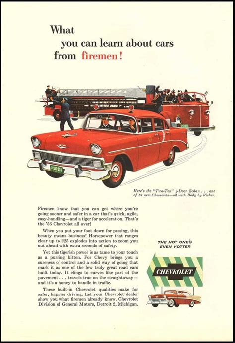 Classic Shop Talk 1956 Chevrolet Ad
