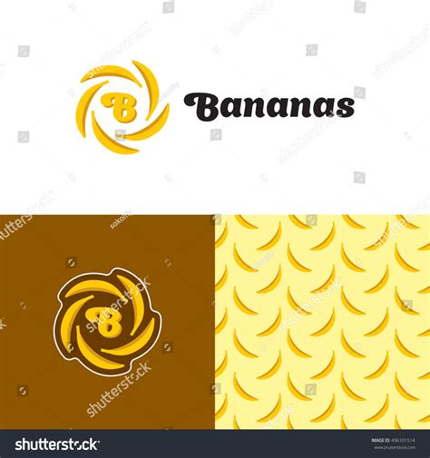 Bananas Logo Design Template Vector Color Stock Vector Royalty Free
