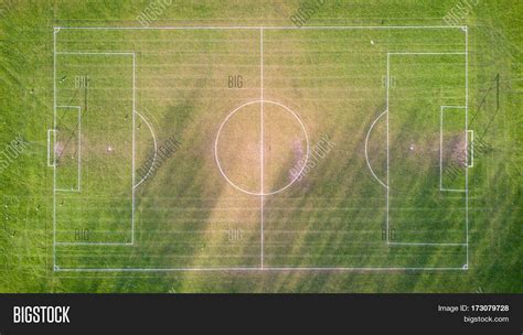 Football Pitch Aerial Image And Photo Free Trial Bigstock