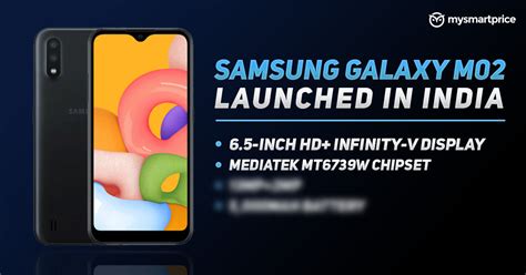 Samsung Galaxy M02 With 65 Inch Infinity V Display 5000mah Battery