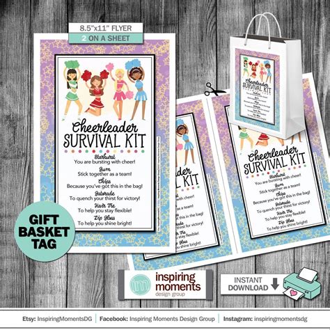 Cheerleading Survival Kit Flyer Printable Cheer Competitions