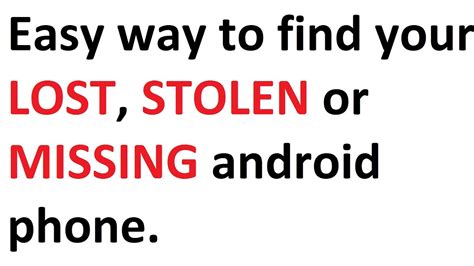 Here we explain how to find lost or stolen android smartphones or tablets with the new android device manager service. How To Find Lost Stolen or Missing android phone google ...