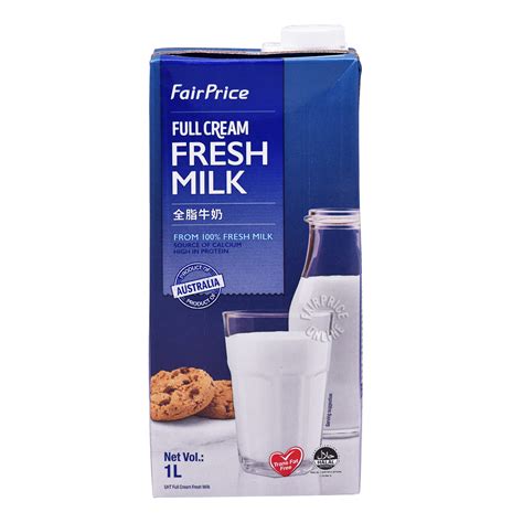 Fairprice Uht Milk Full Cream Ntuc Fairprice