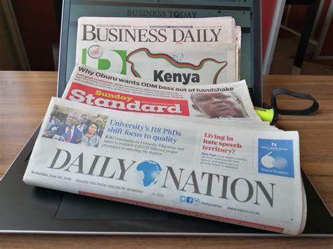 Today Kenya Daily Nation Newspaper Fecolcat