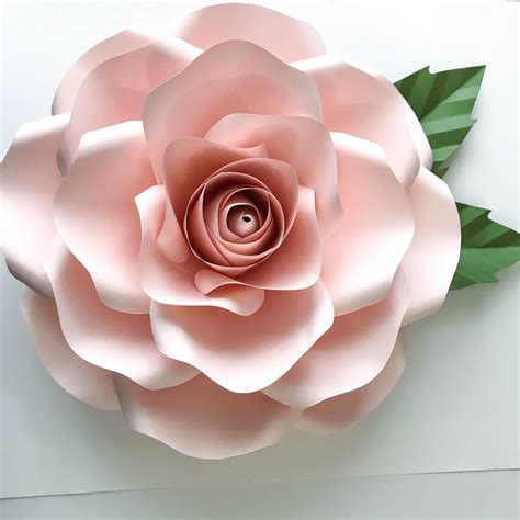 14k solid gold with stamped, not filled or plated metal color: Paper Flowers - PDF COMBO of Large and Medium Rose Paper ...