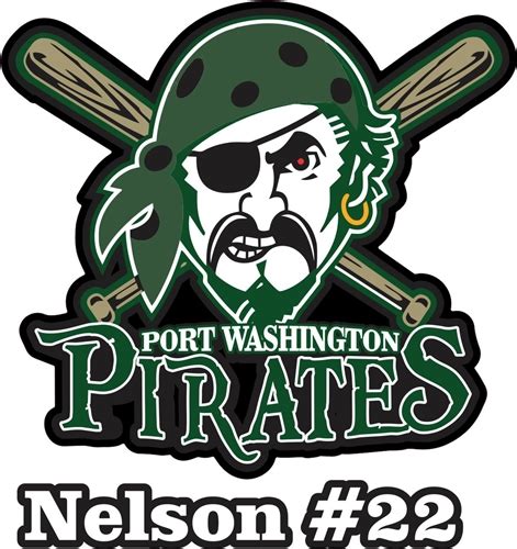 Port Washington Pirates Car Window Decals And Stickers Tagsports