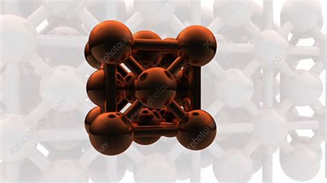 Copper Molecular Structure Stock Video Clip K0032728 Science