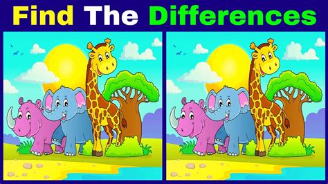 Find The Differences Challenge How Many Can You Spot Easy Puzzle