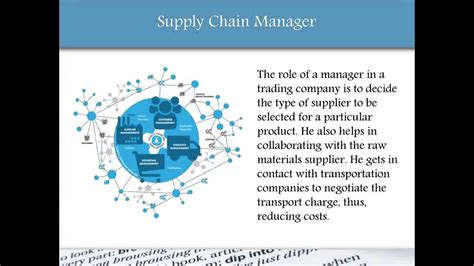 Roles And Responsibilities Of Logistics And Supply Chain Manager