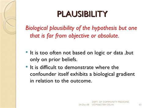 Biologic Plausibility Epidemiology Definition Legitimaris