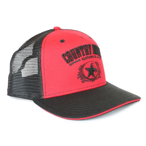Country Rebel Snapback Redblack Black Logo Country Rebel