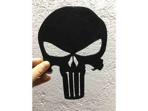 The Punisher Logo Wall Art Decoration By Blueagle Thingiverse