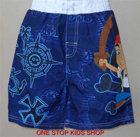 Jake And The Neverland Pirates 2t 3t 4t Shorts Swim Trunks Bathing Suit