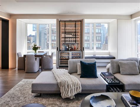 Upper East Side Apartment Contemporary Home Bar New York By B