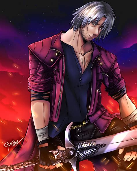 Dante Devil May Cry 5 2019 By Gutostrifeart On Deviantart