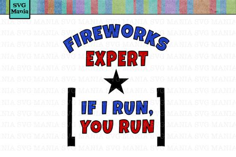 Funny Fourth of July SVG File, Fireworks Expert SVG File, July 4th SVG