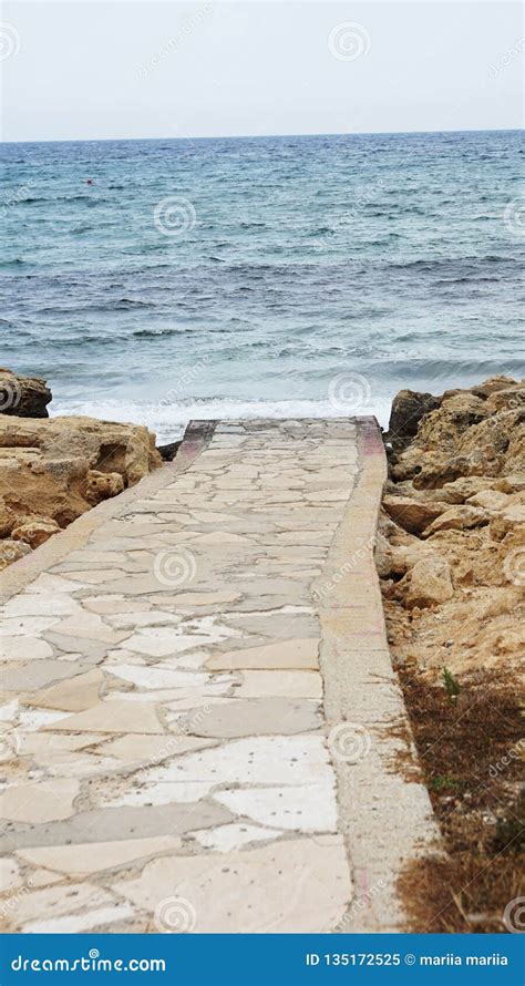 Sea Ocean Water Trail Path Pathway Track Stock Image Image Of Waves