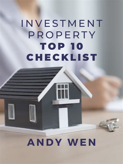 Free Investment Property Checklist