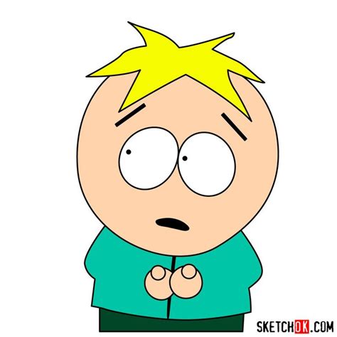 How To Draw Butters Stotch From South Park Step By Step Drawing