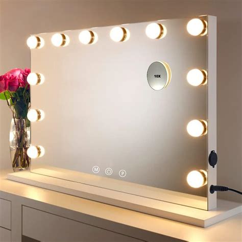 Hompen Makeup Vanity Mirror With Lights Hollywood Makeup Mirror With 3