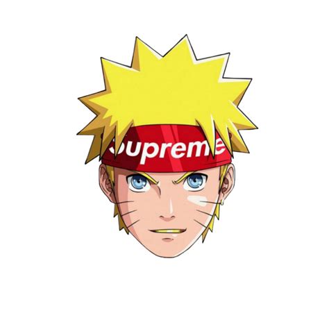 Naruto Supreme Supremestickerremix Sticker By Fazleydj384