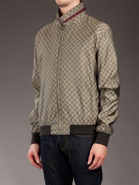 Gucci Monogrammed Jacket In Green For Men Lyst