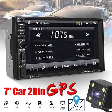Inch HD P TFT HD Touch Screen Bluetooth Double Din Car Stereo In Dash Multimedia Player