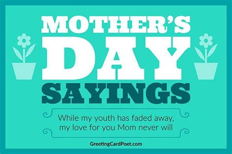 Mothers Day Sayings To Show Mom You Love Her Greeting Card Poet