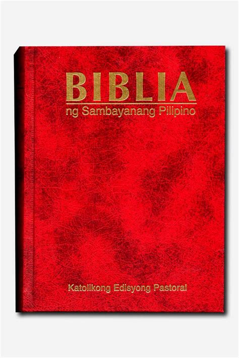 Biblia Ng Sambayanang Pilipino Katolikong Edisyong Pastoral With