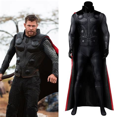 Avengers Infinity War Thor Costume Cosplay Suit With Cloak Handmade Ebay
